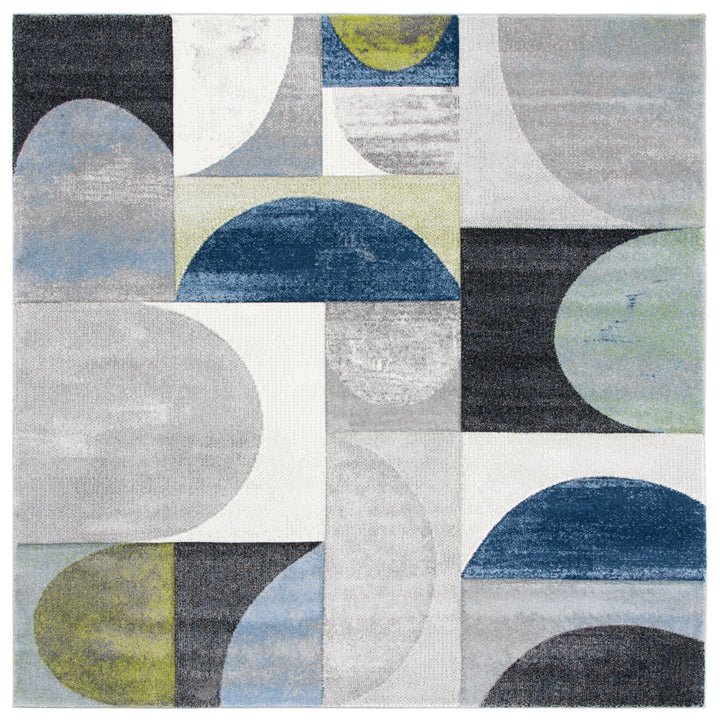 SAFAVIEH Hollywood Collection HLW798F Grey / Blue Rug Image 5