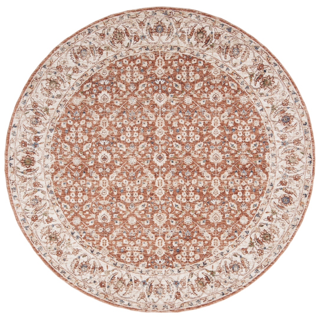 SAFAVIEH Heirloom Collection HRL701B Beige/Light Rust Rug Image 4