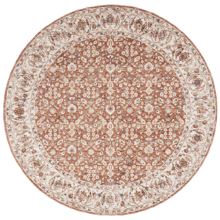 SAFAVIEH Heirloom Collection HRL701B Beige/Light Rust Rug Image 4