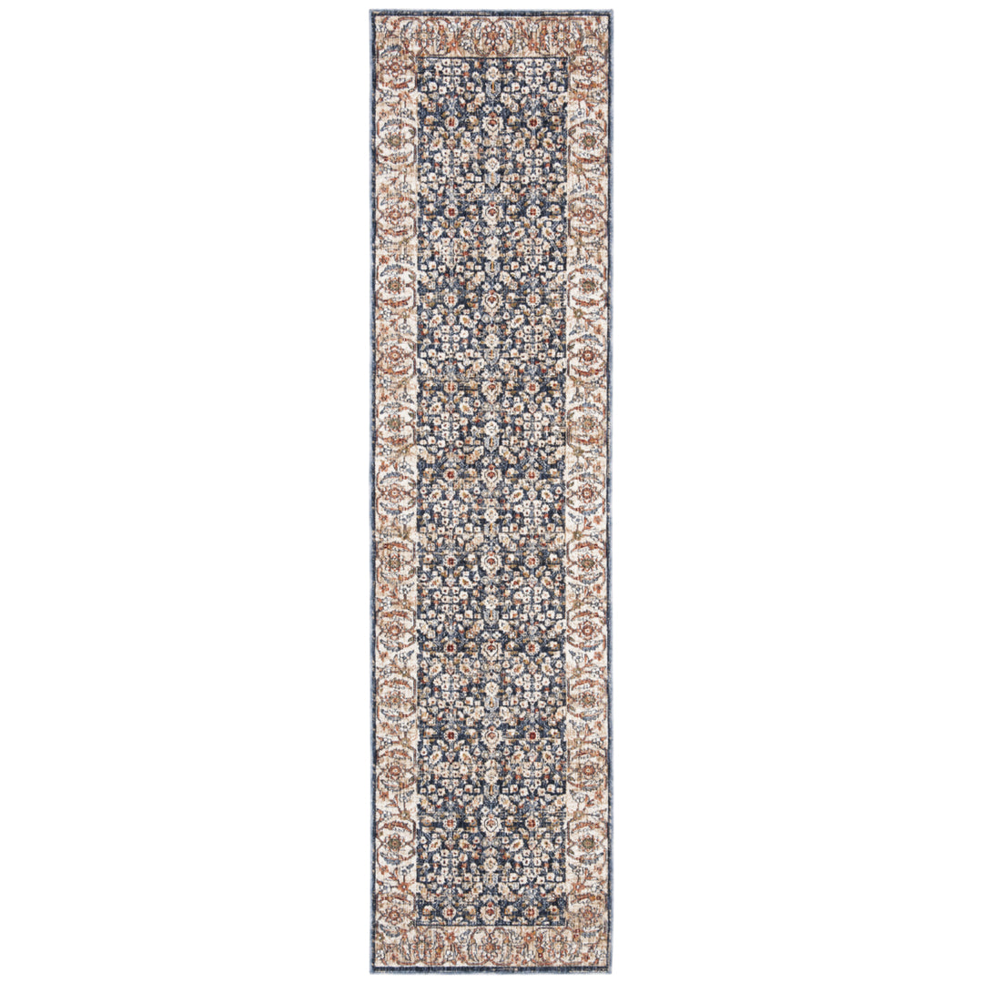 SAFAVIEH Heirloom Collection HRL701N Navy / Beige Rug Image 5