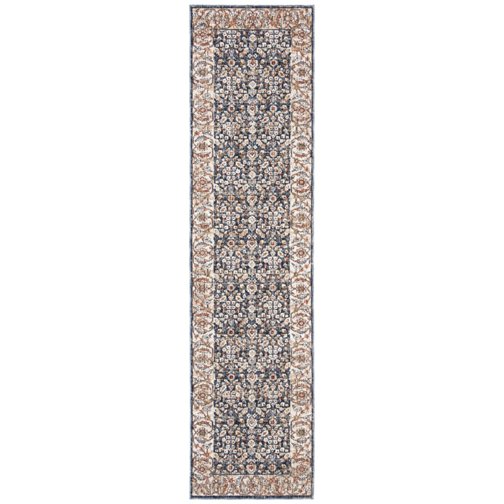 SAFAVIEH Heirloom Collection HRL701N Navy / Beige Rug Image 5