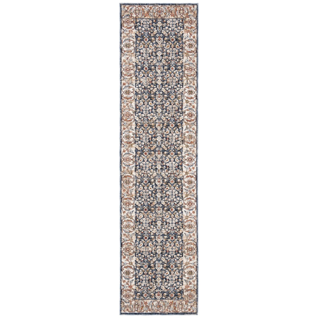 SAFAVIEH Heirloom Collection HRL701N Navy / Beige Rug Image 1