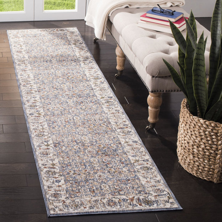 SAFAVIEH Heirloom Collection HRL701A Ivory / Blue Rug Image 3