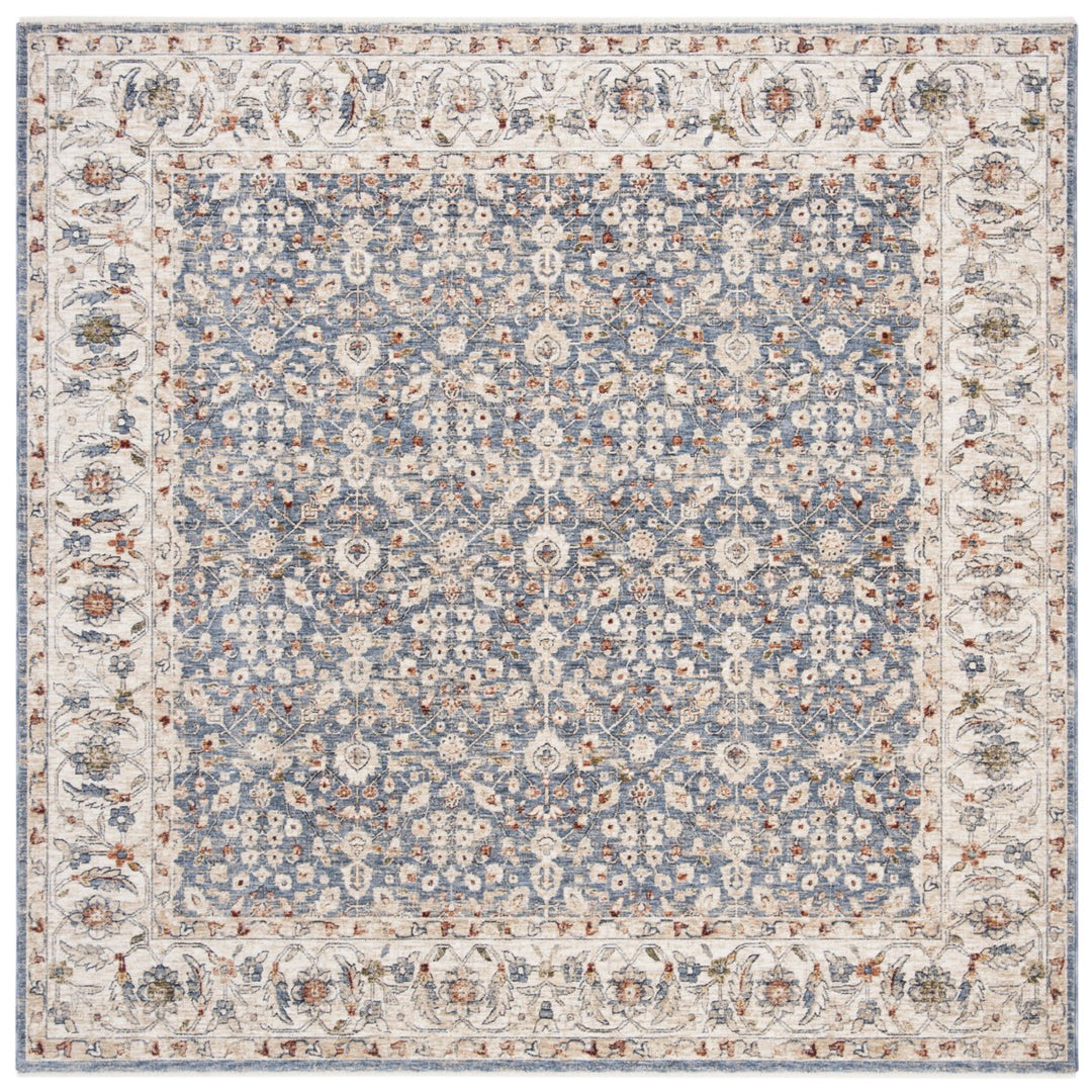 SAFAVIEH Heirloom Collection HRL701A Ivory / Blue Rug Image 1