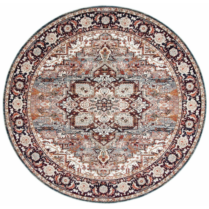 SAFAVIEH Herat Collection HRT331Q Red / Ivory Rug Image 4