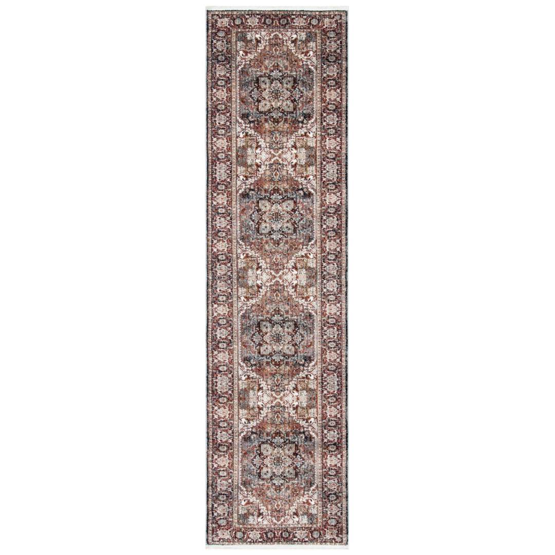 SAFAVIEH Herat Collection HRT331Q Red / Ivory Rug Image 5