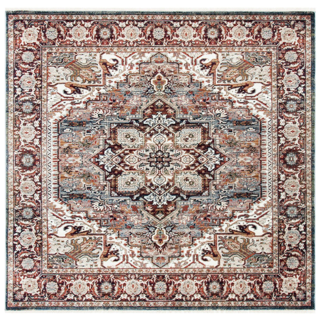 SAFAVIEH Herat Collection HRT331Q Red / Ivory Rug Image 6