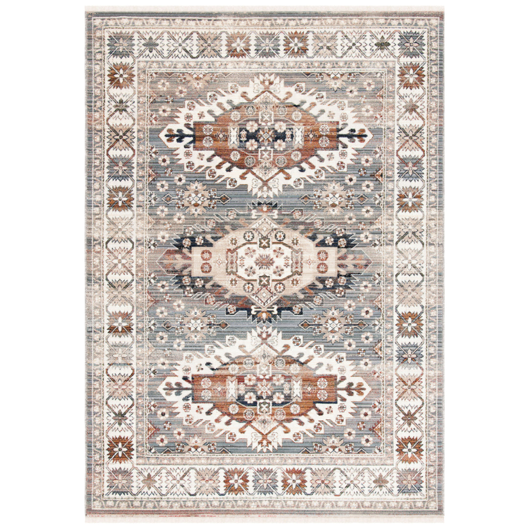 SAFAVIEH Herat Collection HRT355G Grey / Cream Rug Image 1