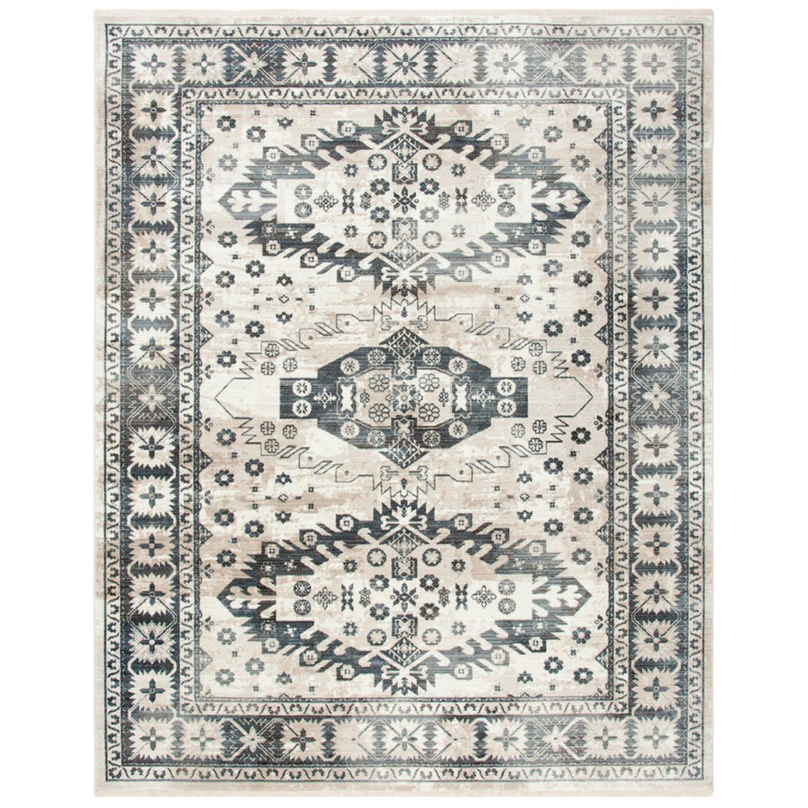 SAFAVIEH Herat Collection HRT356A Ivory / Grey Rug Image 1