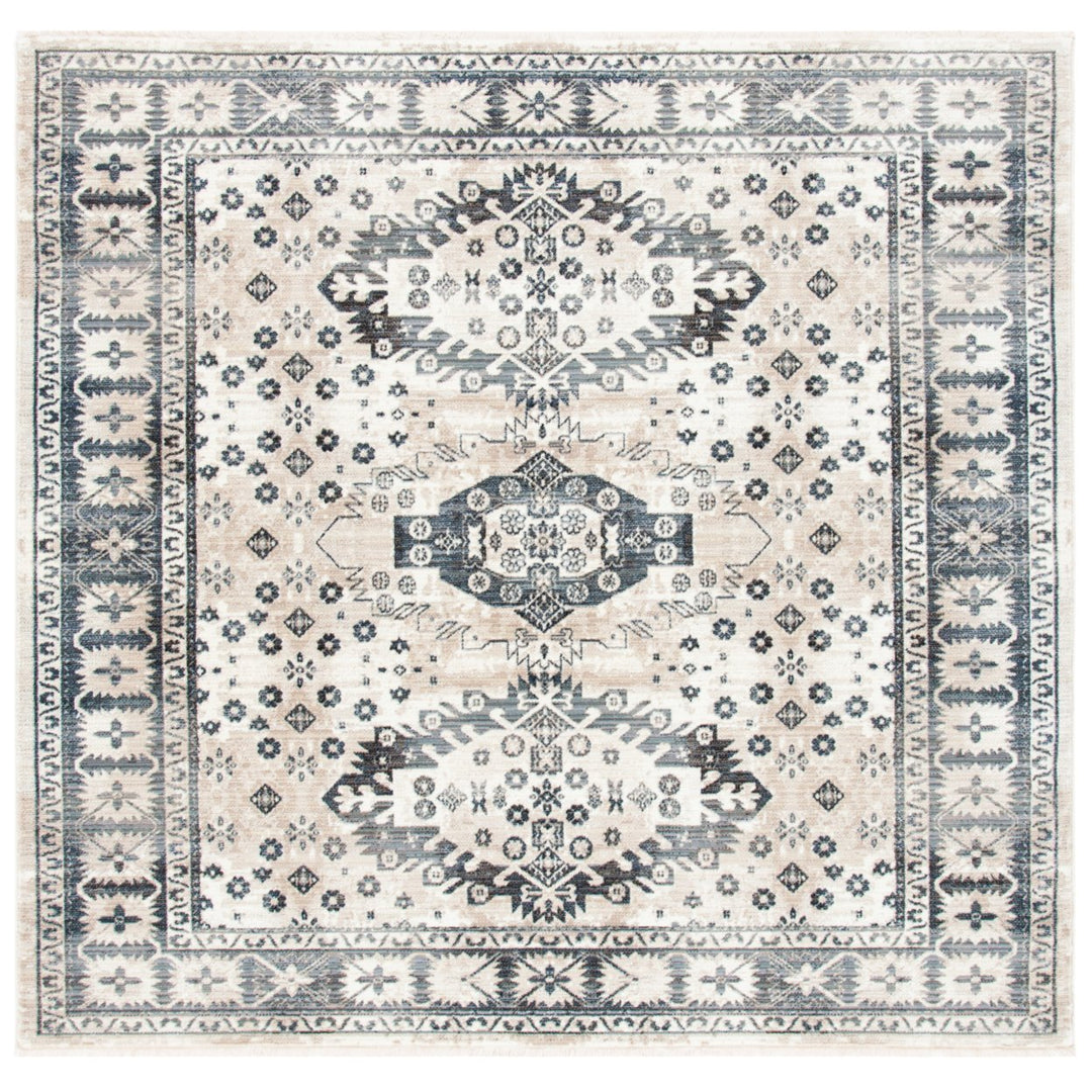 SAFAVIEH Herat Collection HRT356A Ivory / Grey Rug Image 1