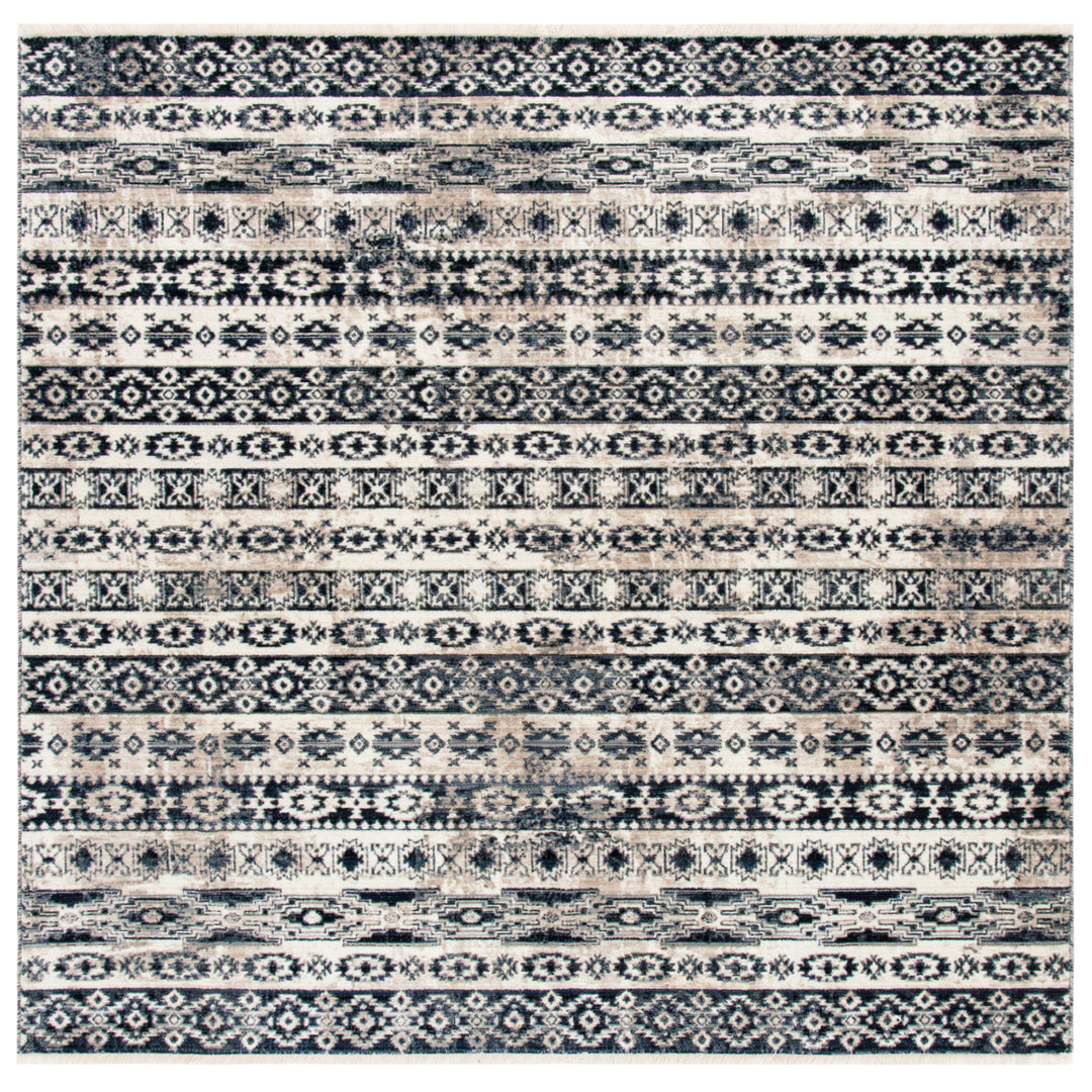 SAFAVIEH Herat Collection HRT370G Ivory / Black Rug Image 4