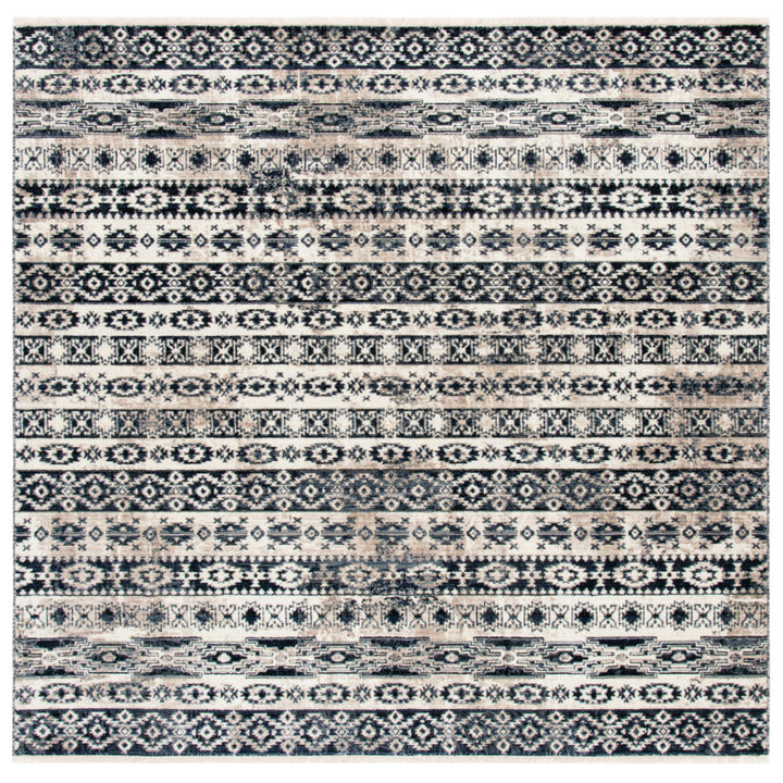 SAFAVIEH Herat Collection HRT370G Ivory / Black Rug Image 4