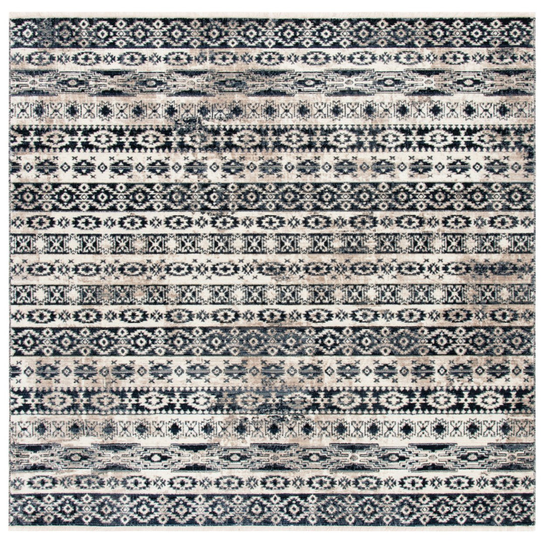 SAFAVIEH Herat Collection HRT370G Ivory / Black Rug Image 1