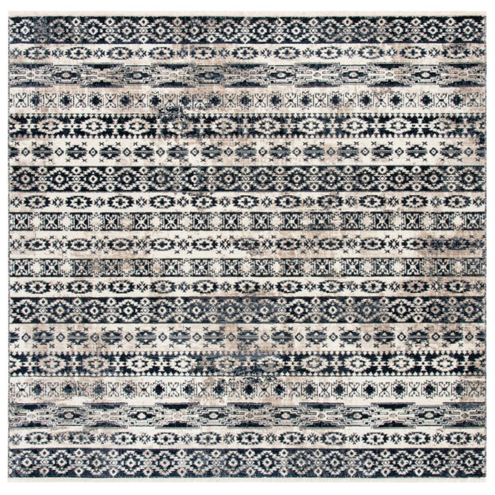 SAFAVIEH Herat Collection HRT370G Ivory / Black Rug Image 1