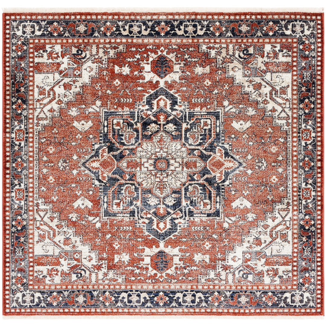 SAFAVIEH Herat Collection HRT395P Rust / Black Rug Image 4