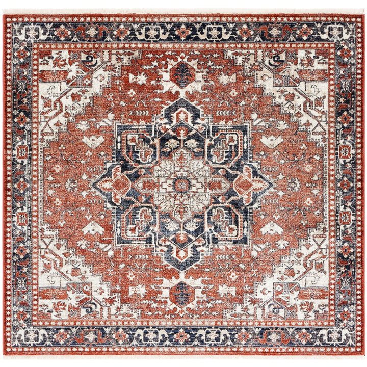 SAFAVIEH Herat Collection HRT395P Rust / Black Rug Image 1