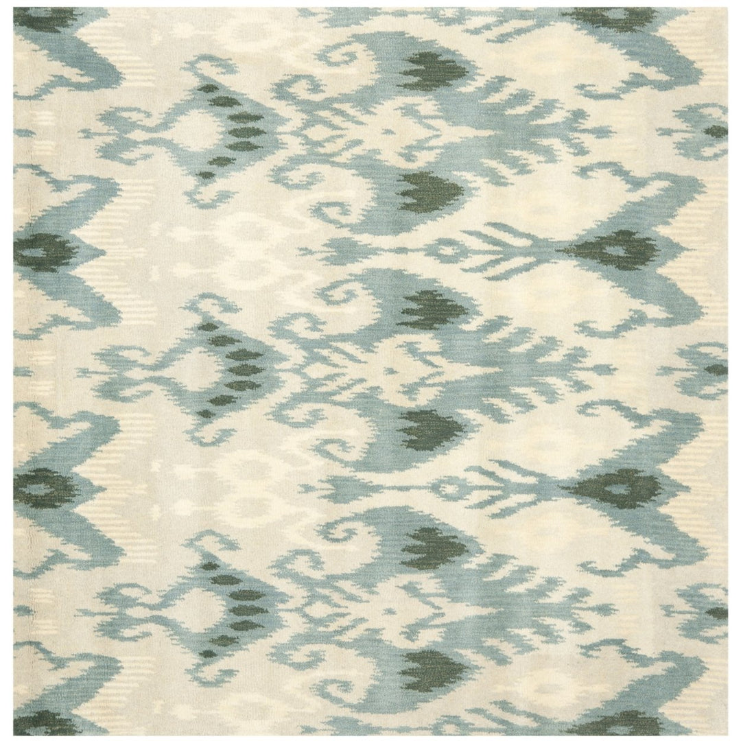 SAFAVIEH Ikat IKT216B Handmade Beige / Slate Rug Image 6