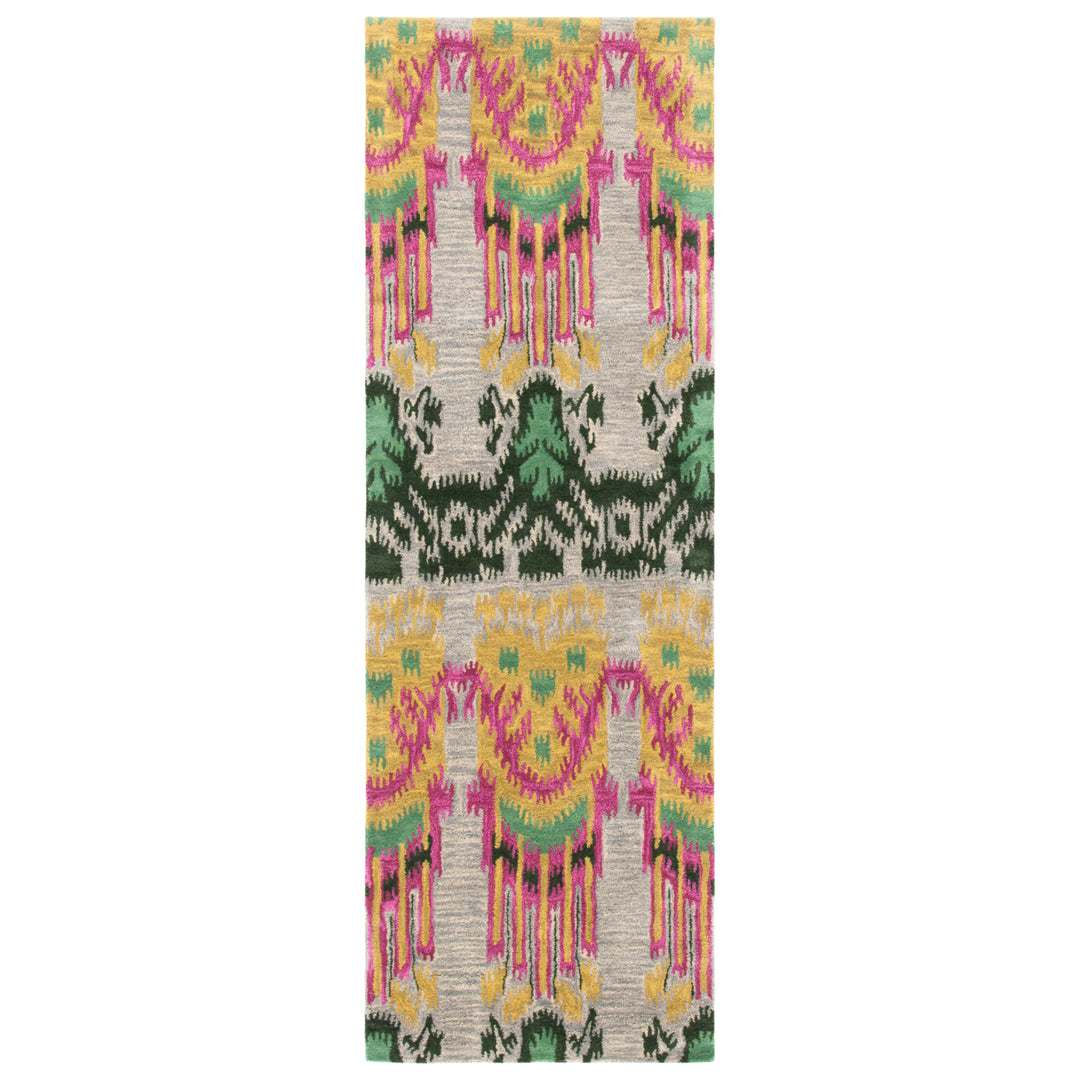 SAFAVIEH Ikat IKT464A Handmade Beige / Yellow Rug Image 5