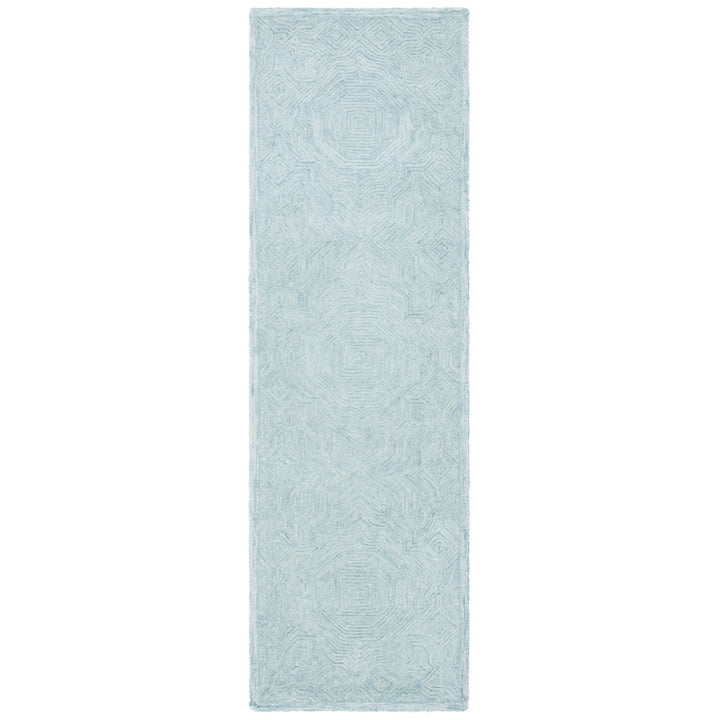 SAFAVIEH Ikat Collection IKT506J Handmade Aqua Rug Image 5