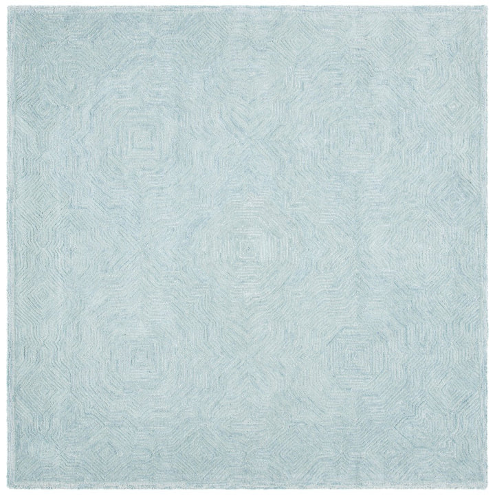 SAFAVIEH Ikat Collection IKT506J Handmade Aqua Rug Image 1