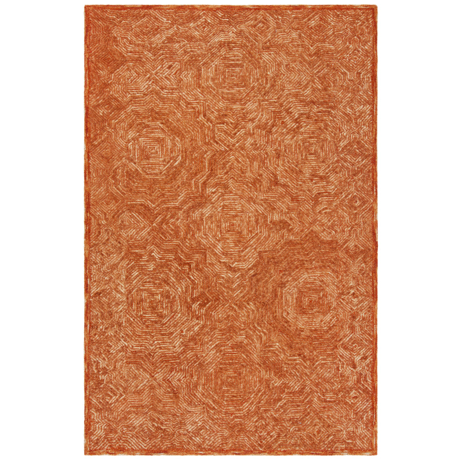SAFAVIEH Ikat Collection IKT506P Handmade Rust Rug Image 1