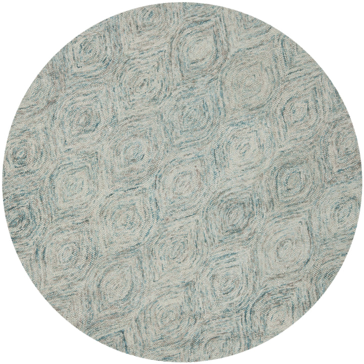 SAFAVIEH Ikat IKT631A Handmade Ivory / Sea Blue Rug Image 5