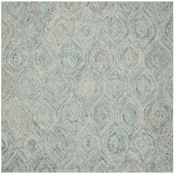 SAFAVIEH Ikat IKT631A Handmade Ivory / Sea Blue Rug Image 6