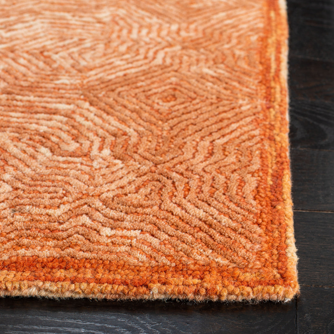 SAFAVIEH Ikat Collection IKT506P Handmade Rust Rug Image 7