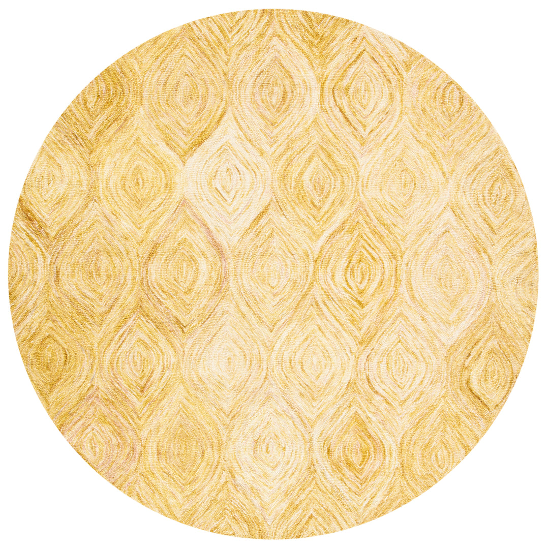 SAFAVIEH Ikat Collection IKT631D Handmade Gold Rug Image 4