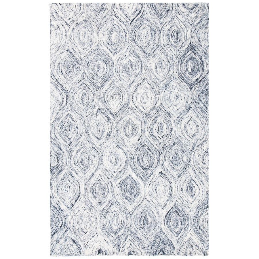 SAFAVIEH Ikat IKT631G Handmade Silver / Grey Rug Image 1