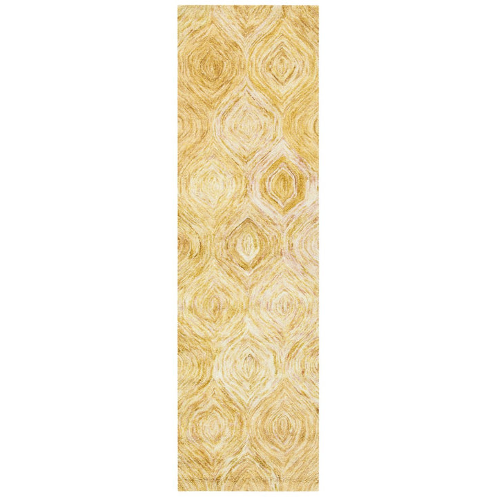 SAFAVIEH Ikat Collection IKT631D Handmade Gold Rug Image 5