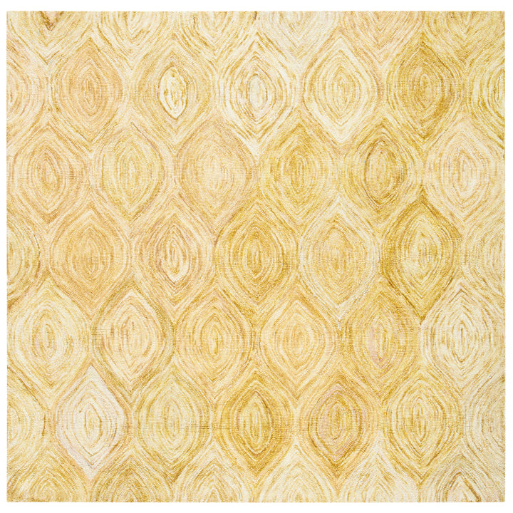 SAFAVIEH Ikat Collection IKT631D Handmade Gold Rug Image 6