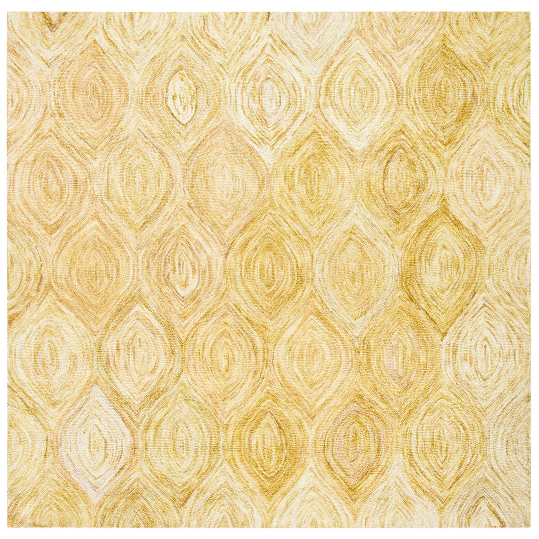 SAFAVIEH Ikat Collection IKT631D Handmade Gold Rug Image 1