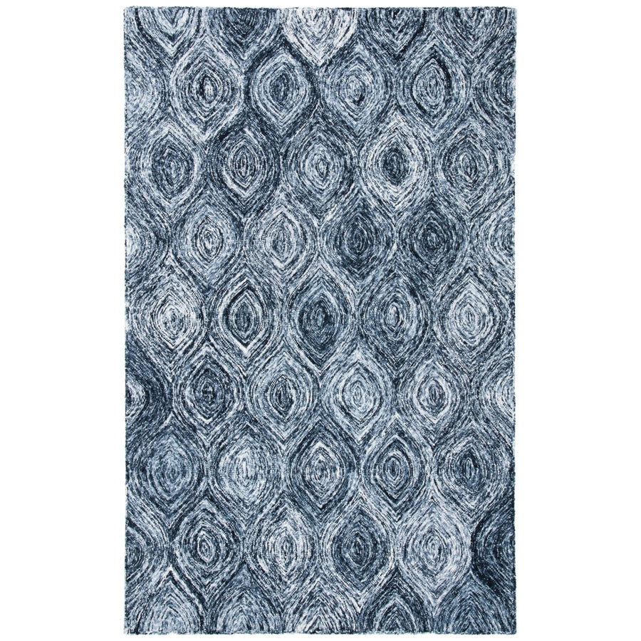 SAFAVIEH Ikat Collection IKT631F Handmade Grey Rug Image 1