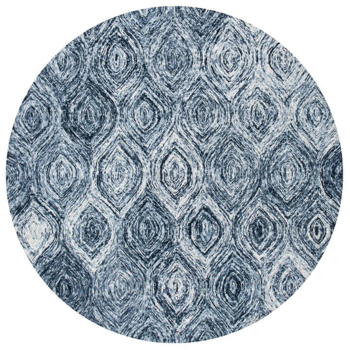 SAFAVIEH Ikat Collection IKT631F Handmade Grey Rug Image 1