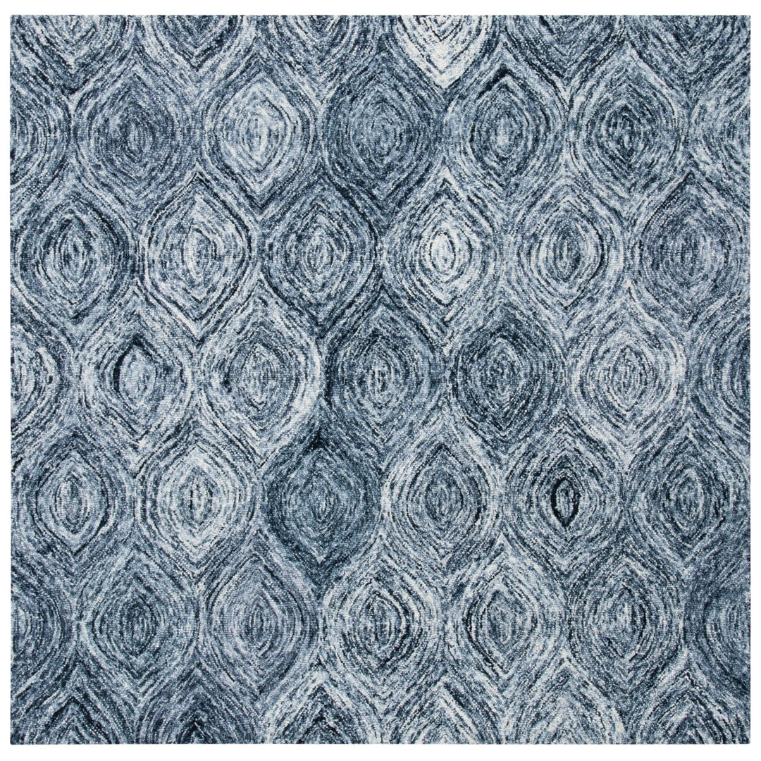 SAFAVIEH Ikat Collection IKT631F Handmade Grey Rug Image 1