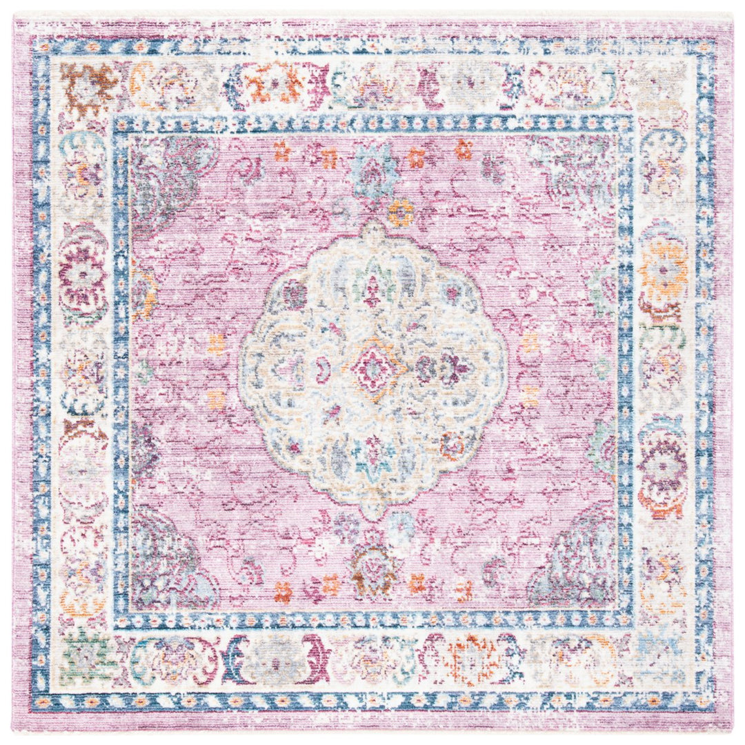 SAFAVIEH Illusion Collection ILL708F Rose / Cream Rug Image 1