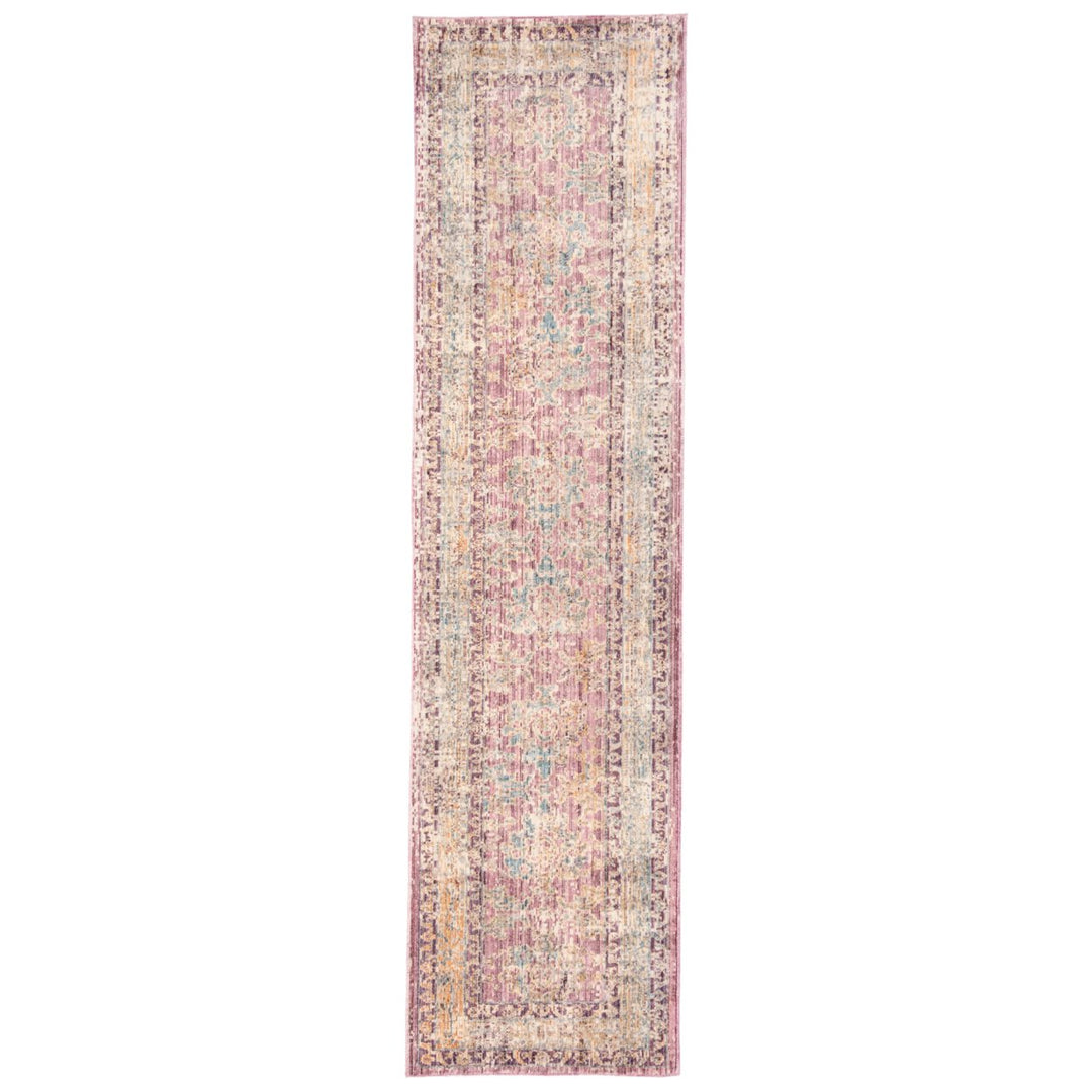 SAFAVIEH Illusion Collection ILL706G Rose / Light Grey Rug Image 1