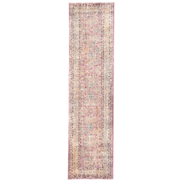 SAFAVIEH Illusion Collection ILL706G Rose / Light Grey Rug Image 1