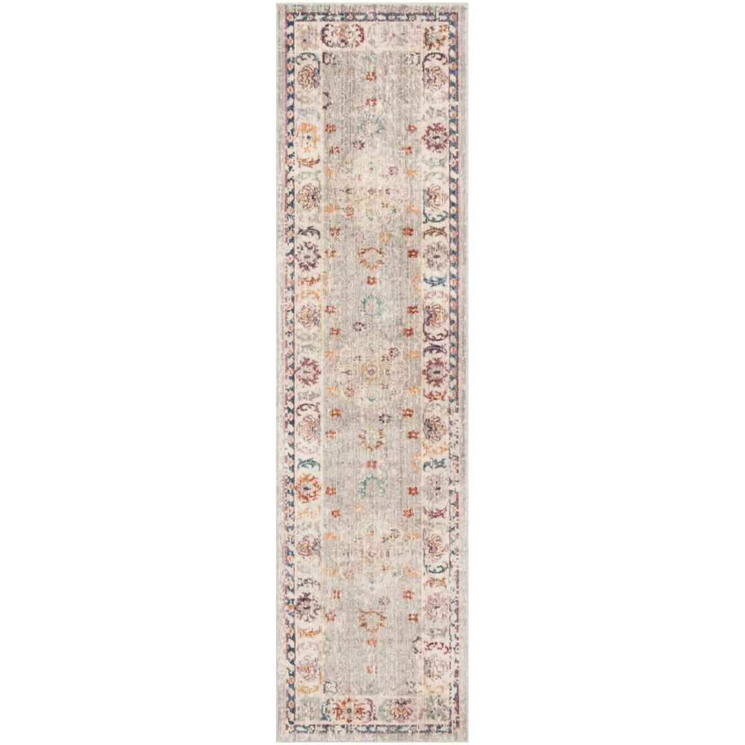 SAFAVIEH Illusion Collection ILL708L Light Grey/Cream Rug Image 1