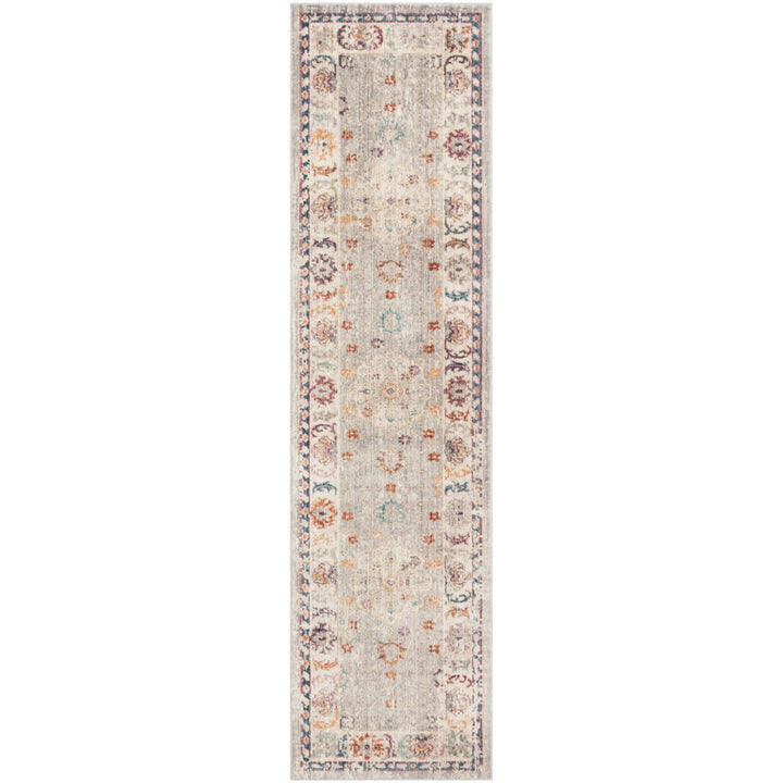 SAFAVIEH Illusion Collection ILL708L Light Grey/Cream Rug Image 1