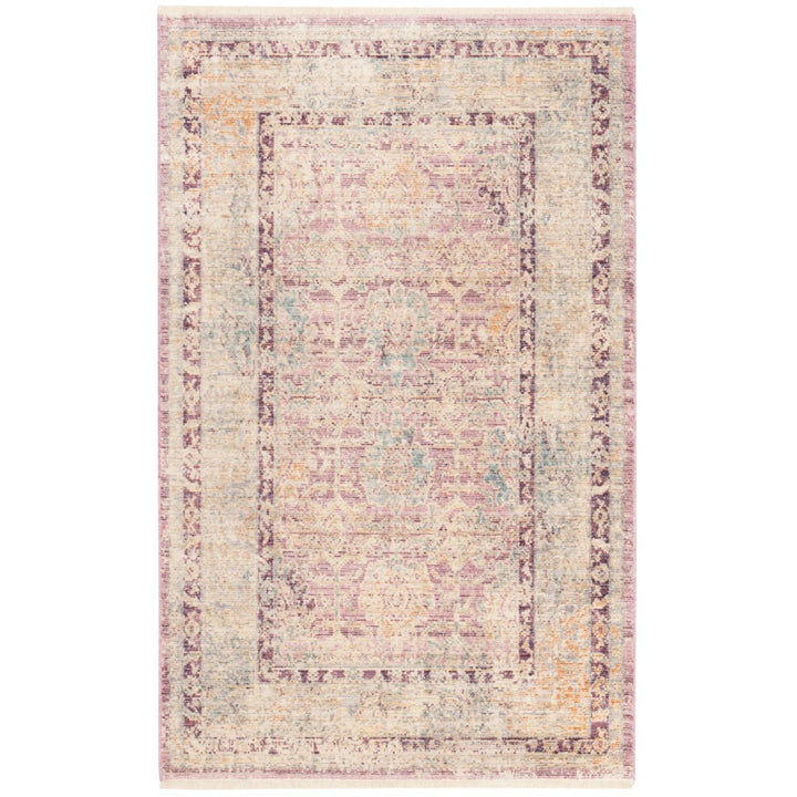 SAFAVIEH Illusion Collection ILL706G Rose / Light Grey Rug Image 1