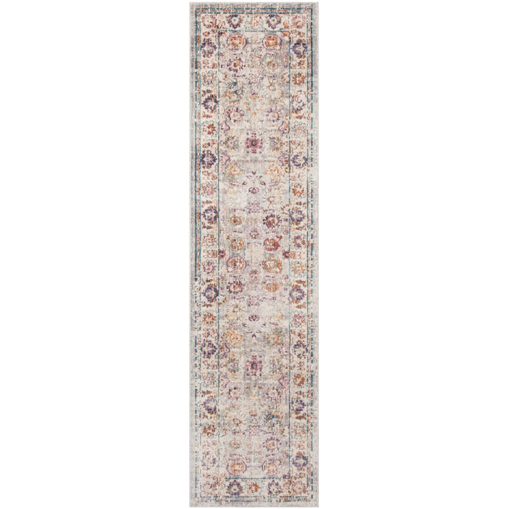 SAFAVIEH Illusion Collection ILL710L Light Grey/Cream Rug Image 1