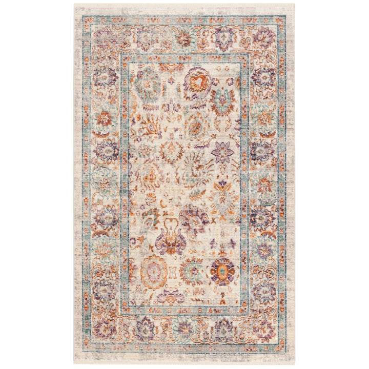 SAFAVIEH Illusion Collection ILL710D Cream / Purple Rug Image 1