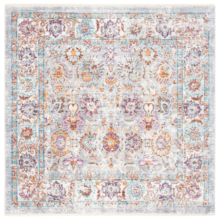 SAFAVIEH Illusion Collection ILL710L Light Grey/Cream Rug Image 1