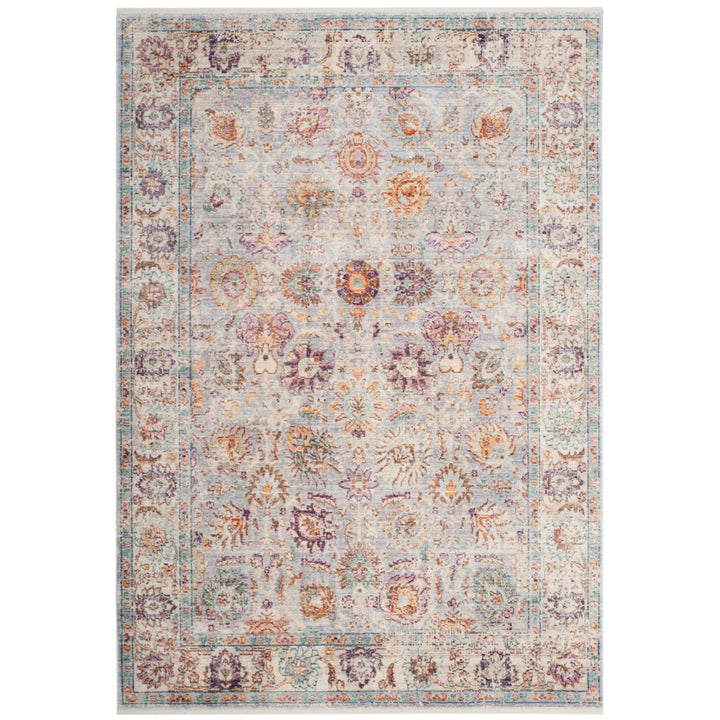 SAFAVIEH Illusion Collection ILL710L Light Grey/Cream Rug Image 1