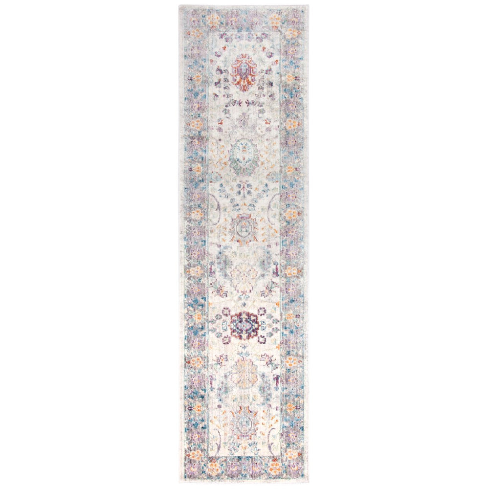 SAFAVIEH Illusion Collection ILL703D Cream / Purple Rug Image 2