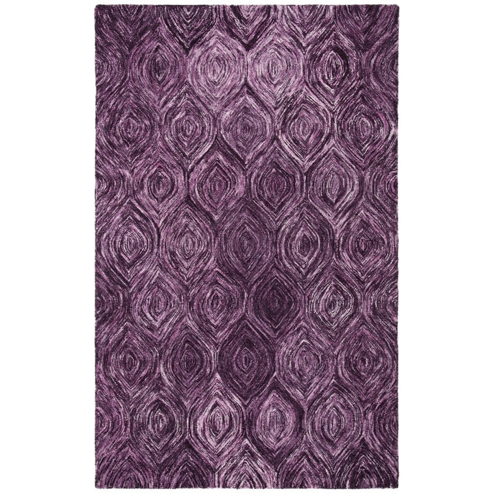 SAFAVIEH Ikat Collection IKT631P Handmade Purple Rug Image 1