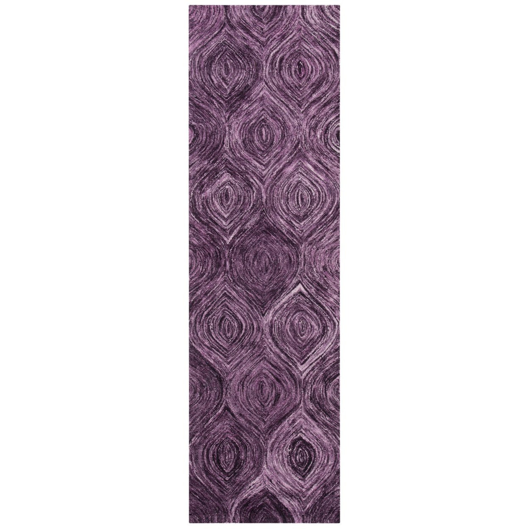 SAFAVIEH Ikat Collection IKT631P Handmade Purple Rug Image 1