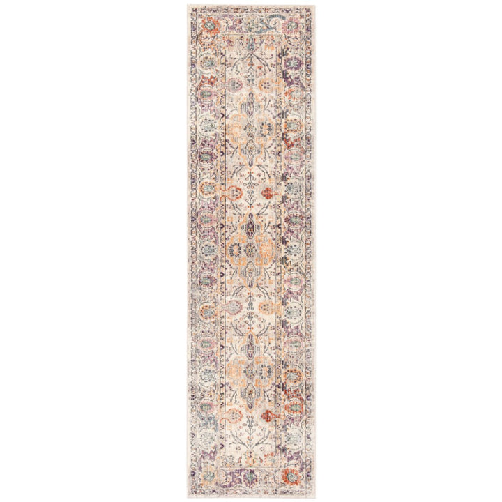 SAFAVIEH Illusion Collection ILL704D Cream / Purple Rug Image 1